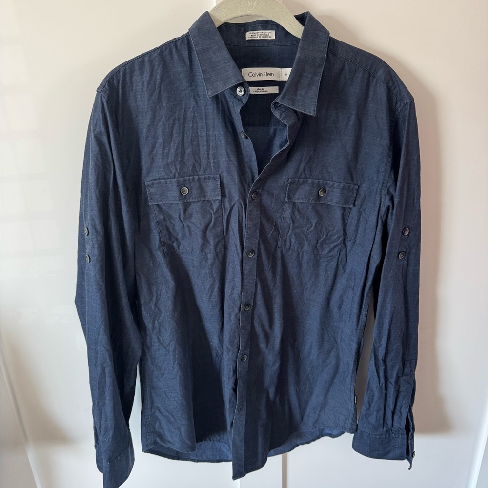 Calvin Klein Men's Blue Shirt